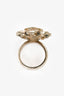 Pre-Loved Chanel™ 2019 Gold Tone CC Logo Ring