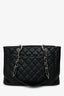 Pre-Loved Chanel™ 2009/10 Black Caviar Grand Shopping Tote SHW