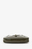 Gucci Khaki Green Patent Leather Small Jackie Bag With Web Strap