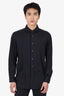 Eton Black Button Down Long Sleeve Shirt Size 43 Mens
