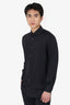 Eton Black Button Down Long Sleeve Shirt Size 43 Mens