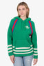 Gucci x Adidas Green Wool Knit Hooded Sweater Size L
