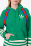 Gucci x Adidas Green Wool Knit Hooded Sweater Size L