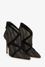 Aquazzura Black Mesh Booties Size 35