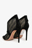 Aquazzura Black Mesh Booties Size 35