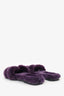 Hermès Violet Shearling 'Oran' Sandals Size 38