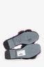 Hermès Violet Shearling 'Oran' Sandals Size 38