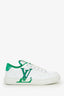 Louis Vuitton White/Green Charlie Sneaker Size 38