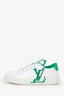 Louis Vuitton White/Green Charlie Sneaker Size 38