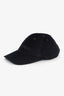 Saint Laurent Black Corduroy Logo Hat