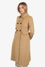 Self Portrait Brown Wool-Blend Double Breasted Coat Size 2