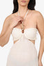 Savannah Morrow The Label Cream Cotton Cut-Out Dress Size L