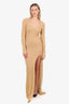Jacquemus Brown Mohair/Alpaca Blend Knit Dress Size 44
