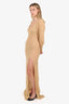 Jacquemus Brown Mohair/Alpaca Blend Knit Dress Size 44
