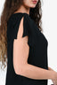 Jil Sander Black Slit Shoulder Boat Neck Top Size 36