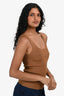 Veronica Beard Brown Knit Sleeveless Top Size XS