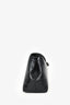 Toteme Black Croc Embossed T-Lock Clutch with Stap