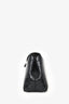 Toteme Black Croc Embossed T-Lock Clutch with Stap