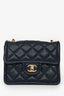 Pre-Loved Chanel™ 2021 Navy Quilted Caviar Mini Sweet Classic Flap Bag