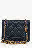 Pre-Loved Chanel™ 2021 Navy Quilted Caviar Mini Sweet Classic Flap Bag