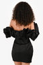 House of CB Black 'Selena' Ruffle Off The Shoulder Mini Dress Size L