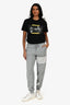 Thom Browne Grey Striped Detailed Sweat Pants Size 1