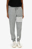 Thom Browne Grey Striped Detailed Sweat Pants Size 1