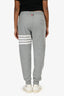 Thom Browne Grey Striped Detailed Sweat Pants Size 1