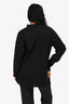 Heron Preston Black Logo Embroidered Mockneck Long Sleeve Top Size XS