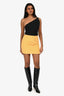 Pre-Loved Chanel™ 1996 Yellow Wool Mini Skirt Size 38