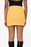 Pre-Loved Chanel™ 1996 Yellow Wool Mini Skirt Size 38