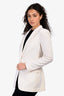 St. Agni Cream Wool Blend Belt Detail Blazer Size XXS