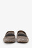 Brunello Cucinelli Grey Suede Monili-detail Loafers Size 37.5