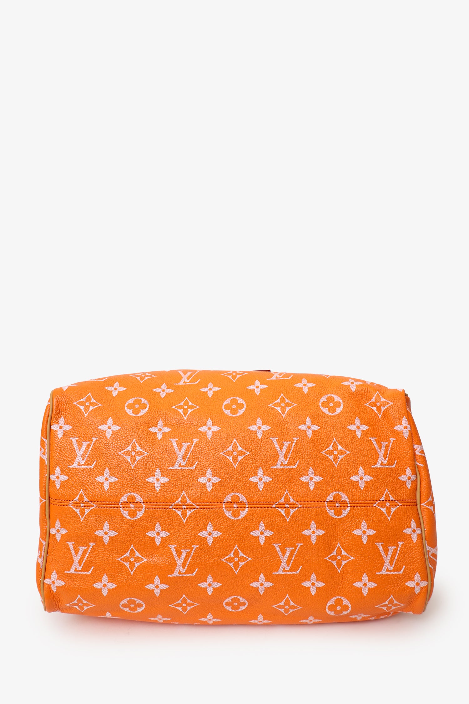 Louis Vuitton VIA Orange Monogram Leather Speedy P9 Bandouliere 40
