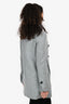 Proenza Schouler Grey Wool Asymmetric Midi Coat Size 2
