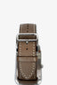 Hermès Steel Etoupe Leather 'Cape Cod' Quartz Watch