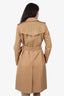 Burberry Beige Belted Trench Coat Size 6