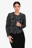 Pre-Loved Chanel™ 2022 Autumn Black Tweed Evening Jacket Size 40