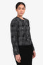 Pre-Loved Chanel™ 2022 Autumn Black Tweed Evening Jacket Size 40