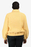 Pre-Loved Chanel™ 2021 Spring Yellow/Pink Tweed Bomber Jacket Size 42