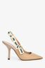 Christian Dior Beige Tech Knit J'adior Slingbacks Size 39.5