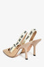 Christian Dior Beige Tech Knit J'adior Slingbacks Size 39.5