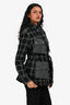Pre-Loved Chanel™ 2022 Runway Wool Black/Grey Tweed Four Pockets Belted Jacket Size 34