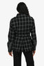 Pre-Loved Chanel™ 2022 Runway Wool Black/Grey Tweed Four Pockets Belted Jacket Size 34