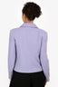 Pre-Loved Chanel™ 2021 Runway Purple Wool Double Breasted Blazer Size 38