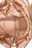 Pre-Loved Chanel™ 2021+ Rose Metallic Quilted Calfskin Mini Chanel 22 Hobo Bag