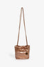 Pre-Loved Chanel™ 2021+ Rose Metallic Quilted Calfskin Mini Chanel 22 Hobo Bag