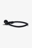 Bottega Veneta Black Leather Intrecciato Knot Bracelet