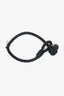 Bottega Veneta Black Leather Intrecciato Knot Bracelet