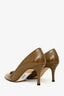 Manolo Blahnik Brown Patent Leather Heels Size 35